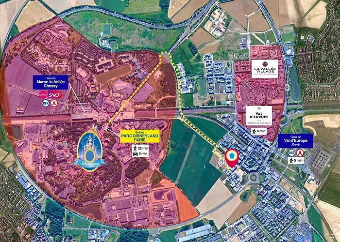 Disneyland-Paris 4 Pers, Parking, Wifi,