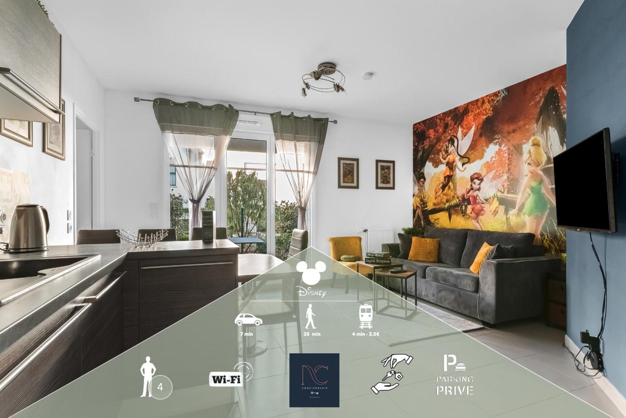 Apartment Disneyland-paris 4 Pers, Parking, Wifi,